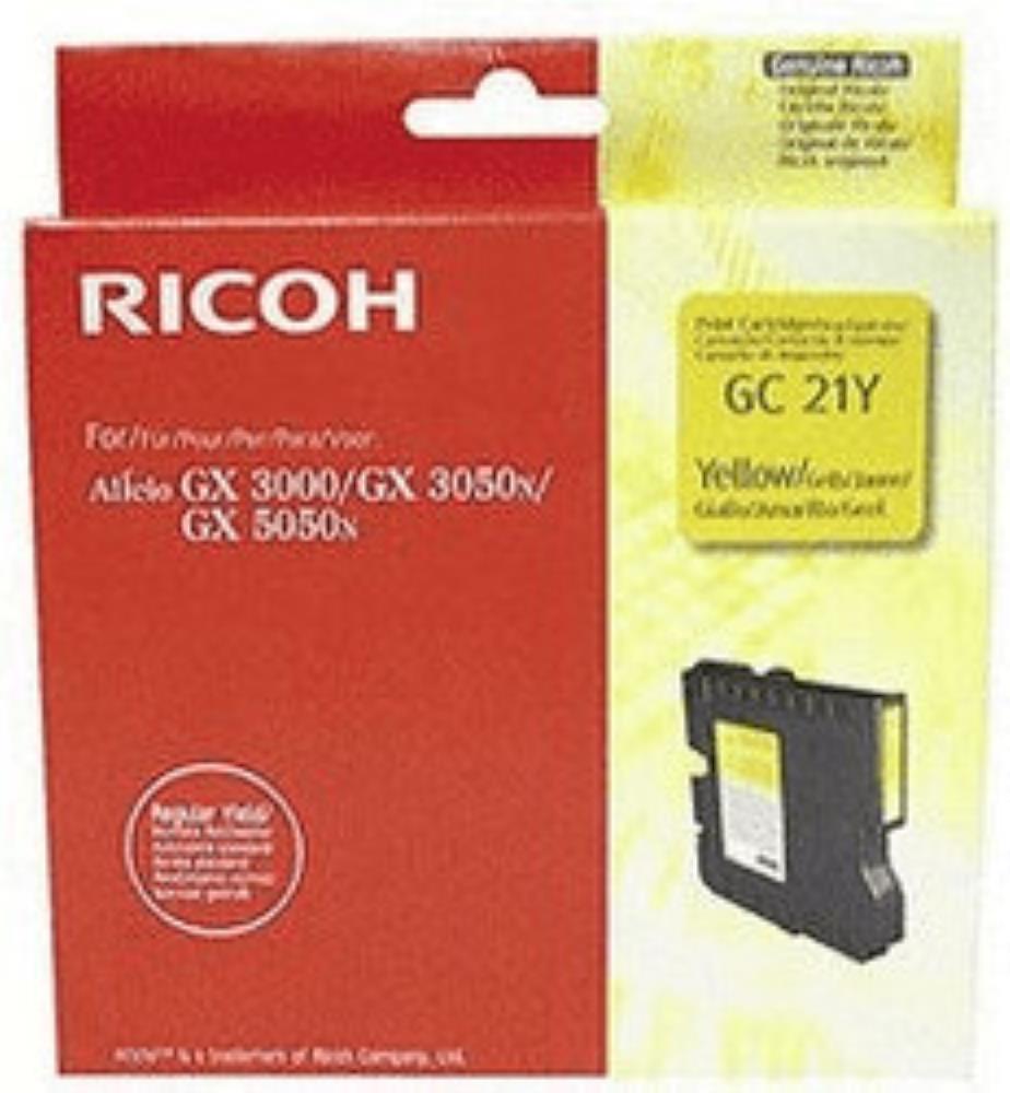 Картридж гелевый Ricoh Yellow GC21YLW (GX2500/3000/3050N/3000S/3050SFn/7000)