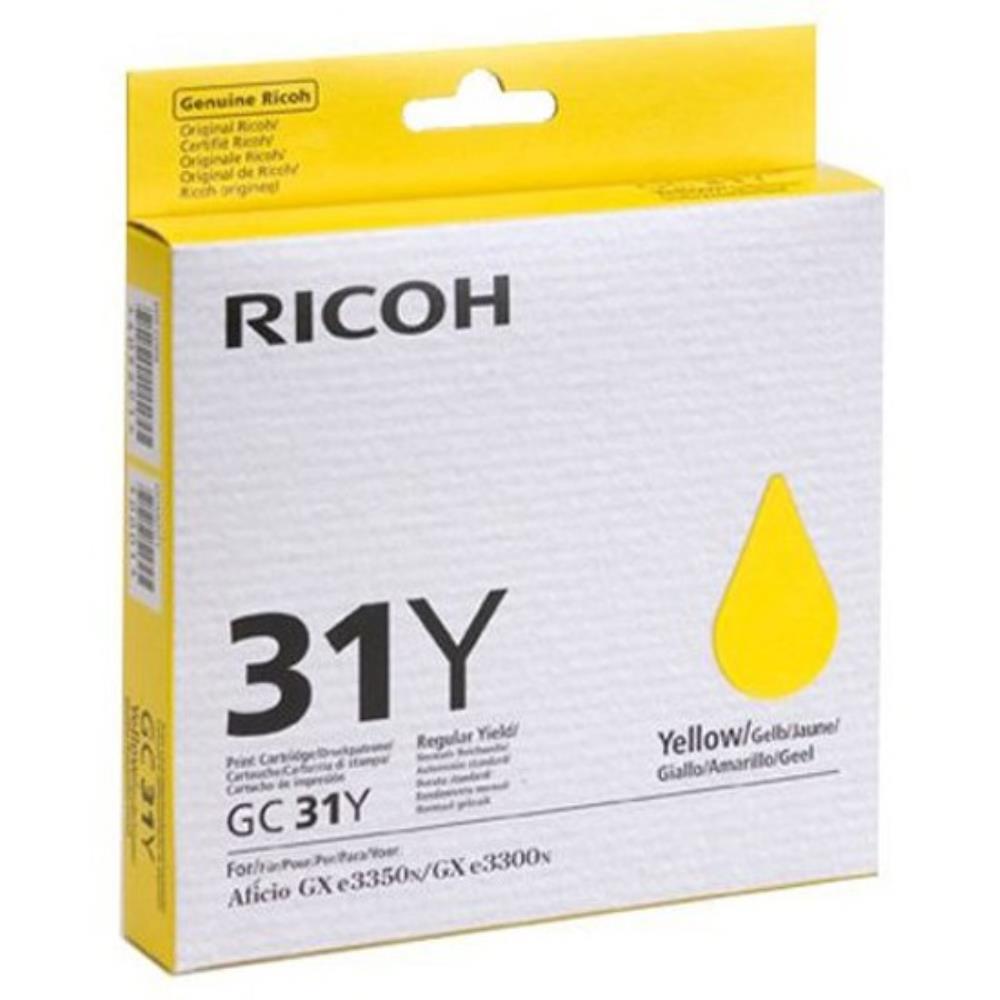 Картридж гелевый Ricoh Yellow GC31YLW (GXe5500/3350/3000/2600)