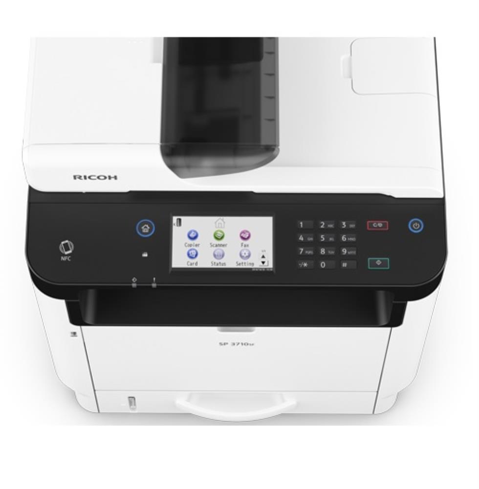 RICOH SP 3710sf сетевой принтер/ цветной сканер/ копир/ факс/ ARDF/ дуплекс/ А4